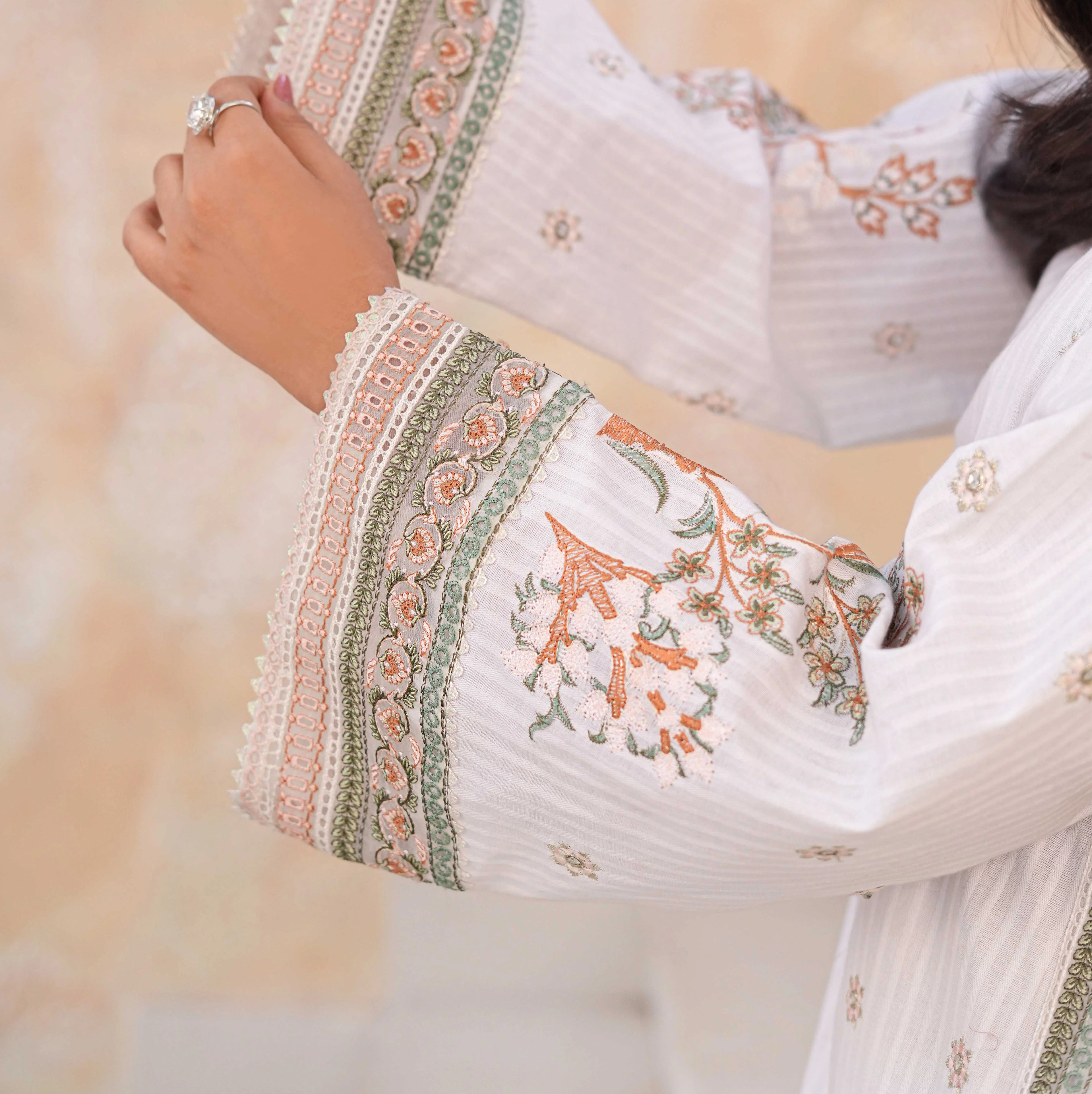 MARMAR | White Scenic Palm 3-Piece Suit