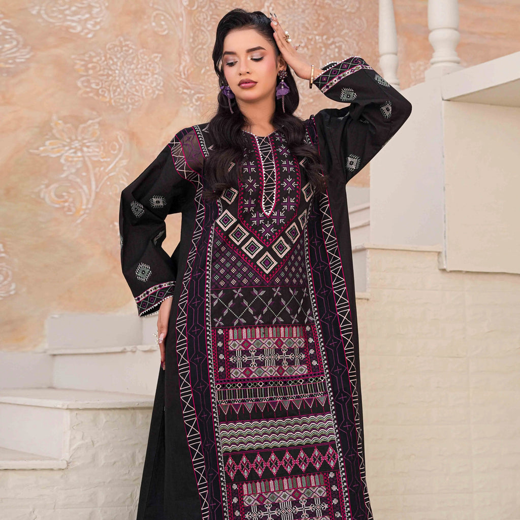 NAQSH | Black Geometric 2-Piece Suit