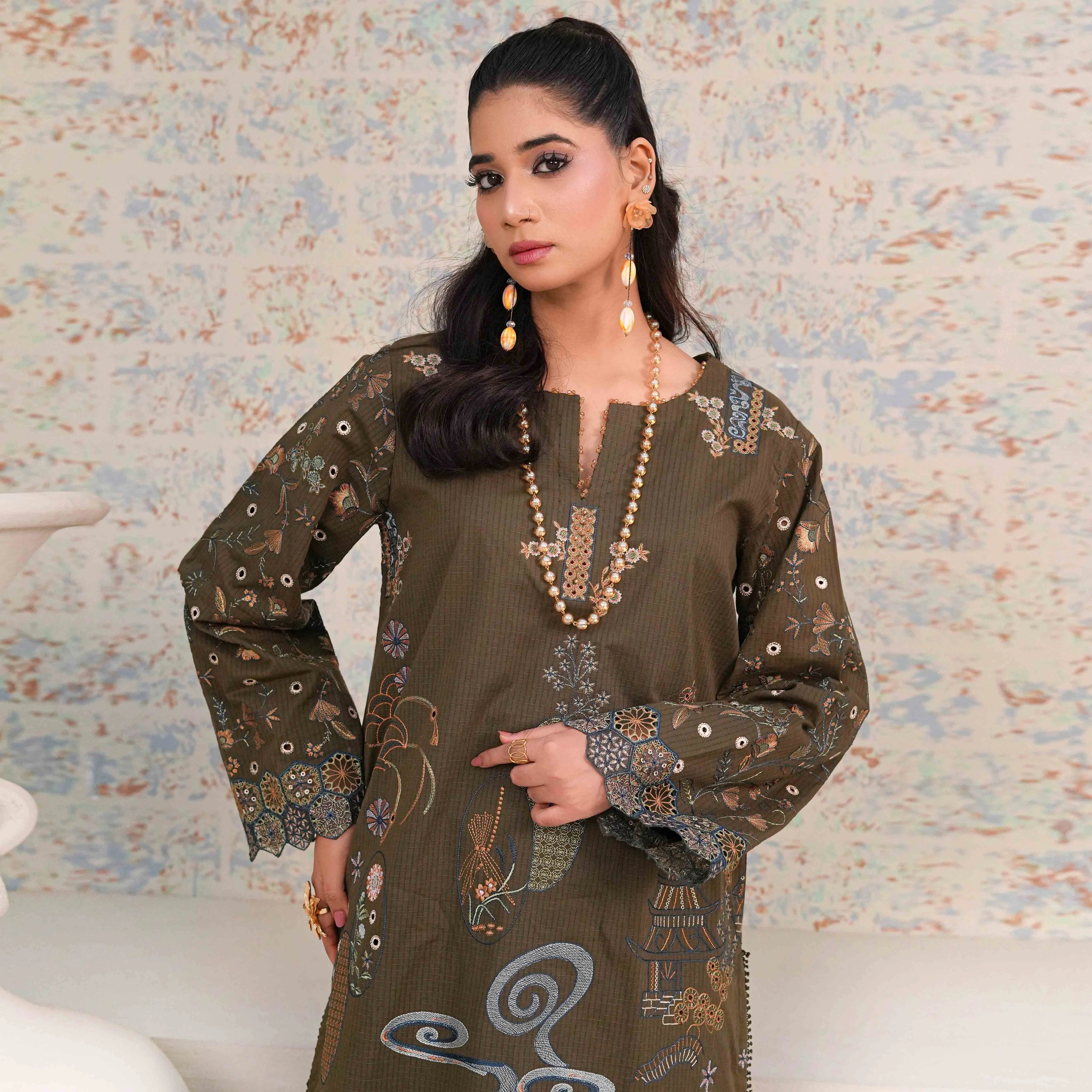 MANZAR | Olive Scenic 2-Piece Suit